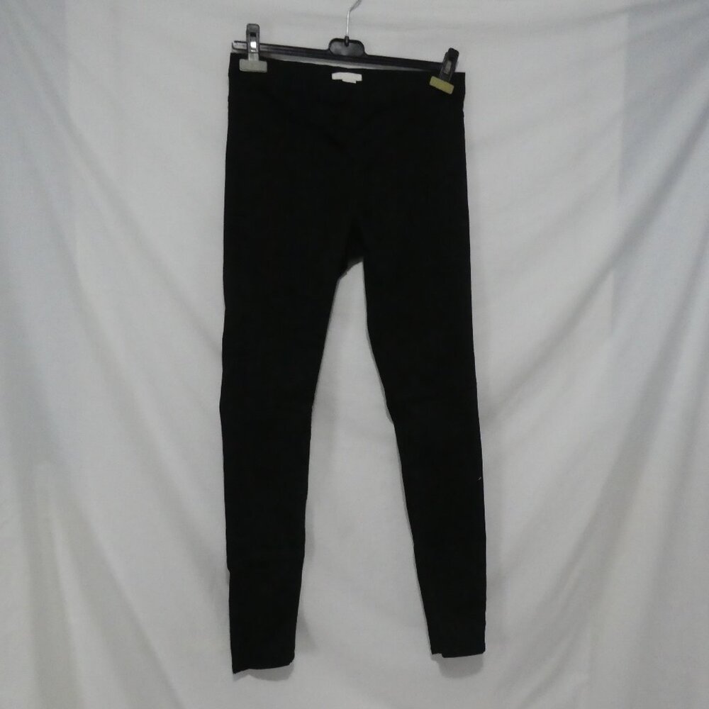 H&M | size 8 | Black Lightweight Denim Leggings | Faux Front Pockets